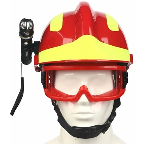 LIFCAUSAL Casque De Sauvetage D'urgence F2 Casques De Sécurité Pour Pompiers Casque De Protection Contre Les Incendies Sur Le Lieu De Travail Avec Lampe Frontale Et Lunettes De Protection Casque Résistant à La Chaleur Anti-impact Rouge 5 LIFCAUSAL Casque De Sauvetage D'urgence F2 Casques De Sécurité Pour Pompiers Casque De Protection Contre Les Incendies Sur Le Lieu De Travail Avec Lampe Frontale Et Lunettes De Protection Casque Résistant à La Chaleur Anti-impact Rouge – Image 3