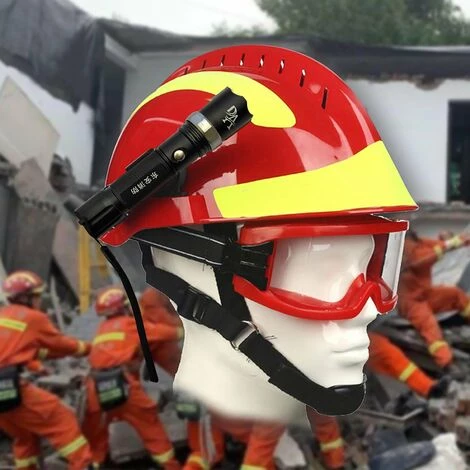 LIFCAUSAL Casque De Sauvetage D'urgence F2 Casques De Sécurité Pour Pompiers Casque De Protection Contre Les Incendies Sur Le Lieu De Travail Avec Lampe Frontale Et Lunettes De Protection Casque Résistant à La Chaleur Anti-impact Rouge 7 LIFCAUSAL Casque De Sauvetage D'urgence F2 Casques De Sécurité Pour Pompiers Casque De Protection Contre Les Incendies Sur Le Lieu De Travail Avec Lampe Frontale Et Lunettes De Protection Casque Résistant à La Chaleur Anti-impact Rouge – Image 5