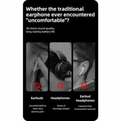 BENOBBY KIDS Casque Sans Fil Bluetooth, Casque Sans Fil à Conduction Osseuse, Casque De Sport étanche à La Poussière Pour L'entraînement, La Course à Pied, Le Temps De Jeu 6H, Noir 11 BENOBBY KIDS Casque Sans Fil Bluetooth, Casque Sans Fil à Conduction Osseuse, Casque De Sport étanche à La Poussière Pour L'entraînement, La Course à Pied, Le Temps De Jeu 6H, Noir -Protection auditive et tête Soldes 2022 64495822 5