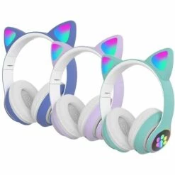MINKUROW Joli Casque De Jeu Stéréo Avec Microphone, Oreille De Chat Avec Lumière LED Clignotante Lumineuse à La Mode Sans Fil Bluetooth Léger Auto-ajustable Sur L'oreille Pour Femmes Et Enfants - Noir, Taille Libre 8 MINKUROW Joli Casque De Jeu Stéréo Avec Microphone, Oreille De Chat Avec Lumière LED Clignotante Lumineuse à La Mode Sans Fil Bluetooth Léger Auto-ajustable Sur L'oreille Pour Femmes Et Enfants - Noir, Taille Libre -Protection auditive et tête Soldes 2022 64682290 3