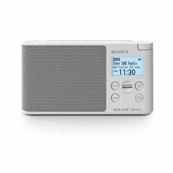Sony Xdr-s41d White Radio Portable Dab/dab+ Avec écran Lcd Présélections Directes Minuterie De Sommeil