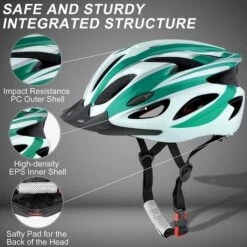MONLY Casque De Vélo Pour Adultes Léger - Casque De Vélo Pour Homme Femme, Confort Avec Coussinets Et Visière, Casque VTT CE Certifié Pour Adultes Jeunes Vététistes De Montagne -Protection auditive et tête Soldes 2022 65002625 5
