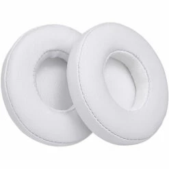 TANCYCO 2 Pièces Coussinets De Remplacement Coussin D'oreille Pour Casque Beats Solo 2/3 Sur L'oreille Sans Fil Blanc