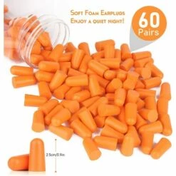 BF 1 Pc Écouteurs Antibruit Écouteurs Mousse Souple Écouteurs De Sommeil Écouteurs Réutilisables 60 Paires (vert) -Protection auditive et tête Soldes 2022 65271172 4