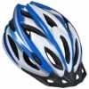BF Casque De Vélo Adulte Léger - Casque De Vélo Pour Homme Et Femme Avec Coussinets Et Visière Casque VTT Adulte Confortable Homologué CE Pour Jeunes Vététistes Bleu Et Blanc Taille Unique -Protection auditive et tête Soldes 2022 65274128 1