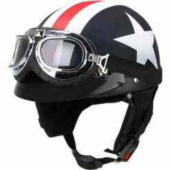 LIFCAUSAL Casque De Moto Demi-visage Ouvert Avec Lunettes Visière écharpe Motard Scooter Casque De Tourisme 9 LIFCAUSAL Casque De Moto Demi-visage Ouvert Avec Lunettes Visière écharpe Motard Scooter Casque De Tourisme -Protection auditive et tête Soldes 2022 65275319 3