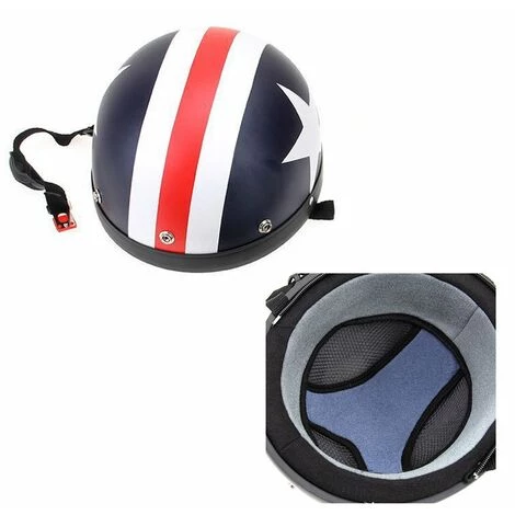 LIFCAUSAL Casque De Moto Demi-visage Ouvert Avec Lunettes Visière écharpe Motard Scooter Casque De Tourisme 7 LIFCAUSAL Casque De Moto Demi-visage Ouvert Avec Lunettes Visière écharpe Motard Scooter Casque De Tourisme – Image 5