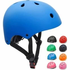 AOUGO Casque Pour Enfants Casque De Vélo Pour Tout-petits Casque De Skateboard Pour Enfants De 3 à 13 Ans Garçons Filles Casque Multisports Réglable De Sécurité Certifié CE Pour Scooter à Roulettes, Patinage, Cyclisme