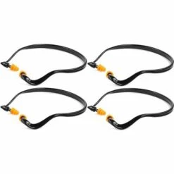 LIFCAUSAL 4 Paires De Bouchons D'oreille à Bande En Silicone - Bouchons D'oreille De Tir Bouchons D'oreille De Construction Réutilisables Pour La Chasse Au Travail Protection Auditive Pour Le Tir Protection Auditive Réduction Du Bruit Bouchons D'oreille Pour Le Cha