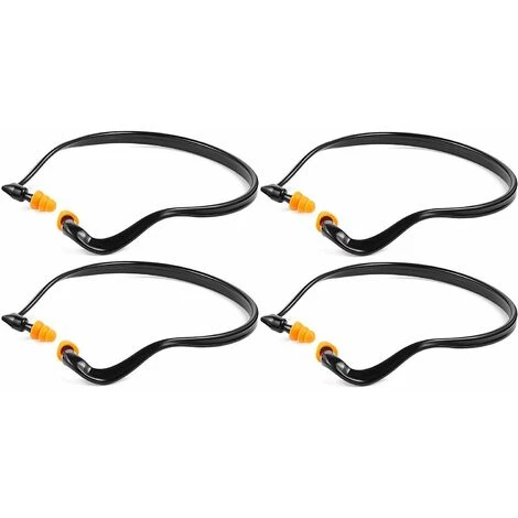 LIFCAUSAL 4 Paires De Bouchons D'oreille à Bande En Silicone - Bouchons D'oreille De Tir Bouchons D'oreille De Construction Réutilisables Pour La Chasse Au Travail Protection Auditive Pour Le Tir Protection Auditive Réduction Du Bruit Bouchons D'oreille Pour Le Cha 3 LIFCAUSAL 4 Paires De Bouchons D'oreille à Bande En Silicone - Bouchons D'oreille De Tir Bouchons D'oreille De Construction Réutilisables Pour La Chasse Au Travail Protection Auditive Pour Le Tir Protection Auditive Réduction Du Bruit Bouchons D'oreille Pour Le Cha