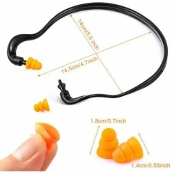 LIFCAUSAL 4 Paires De Bouchons D'oreille à Bande En Silicone - Bouchons D'oreille De Tir Bouchons D'oreille De Construction Réutilisables Pour La Chasse Au Travail Protection Auditive Pour Le Tir Protection Auditive Réduction Du Bruit Bouchons D'oreille Pour Le Cha 10 LIFCAUSAL 4 Paires De Bouchons D'oreille à Bande En Silicone - Bouchons D'oreille De Tir Bouchons D'oreille De Construction Réutilisables Pour La Chasse Au Travail Protection Auditive Pour Le Tir Protection Auditive Réduction Du Bruit Bouchons D'oreille Pour Le Cha -Protection auditive et tête Soldes 2022 65482962 4