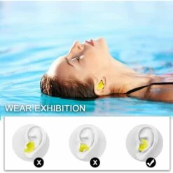 OSQI Lot De 2 Paires De Bouchons D'oreille En Silicone Pour La Natation -Protection auditive et tête Soldes 2022 65502999 5