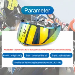 ASUPERMALL Remplacement De Visière De Casque Pour AGV K1 K3SV K5 Casque Intégral Moto Pare-vent Casque Lentille, Style 6 -Protection auditive et tête Soldes 2022 65583987 4