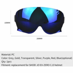 ASUPERMALL Remplacement De La Visière Du Casque Pour SHOEI JO EX-ZERO CJ3 Casque Moto Wind Shield Casque Lentille, Transparent -Protection auditive et tête Soldes 2022 65584071 3