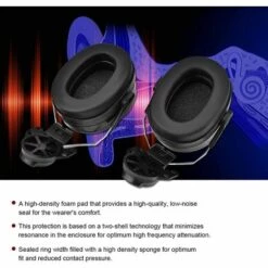 PERLE RARE Cache-oreilles Pliables, Cache-oreilles Antibruit Avec Coussinets En Mousse Souple, Cache-oreilles De Protection Auditive, Cache-oreilles à Isolation Phonique Pour Le Tir, La Construction Et Le Désherbage Du Jardin -Protection auditive et tête Soldes 2022 65620169 3