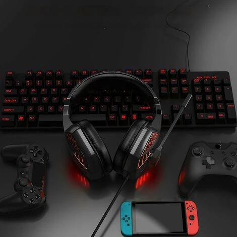 HELLO KITTY BAIN Casque De Jeu Pour Ordinateur Casque De Jeu Pour Manger Du Poulet Casque De Jeu (rouge) 6 HELLO KITTY BAIN Casque De Jeu Pour Ordinateur Casque De Jeu Pour Manger Du Poulet Casque De Jeu (rouge) – Image 4