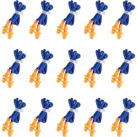 HEGUYEY 15 Paires Bouchons D'Oreilles De Sommeil, Bouchons D'Oreilles En Silicone Bouchons D'Oreilles De Protection Auditive Réutilisables Bouchons D'Oreilles En Silicone Avec Cordon, Bouchons D'Oreilles Sommeil Pour Travail Étude Lieux Bruyants 3 HEGUYEY 15 Paires Bouchons D'Oreilles De Sommeil, Bouchons D'Oreilles En Silicone Bouchons D'Oreilles De Protection Auditive Réutilisables Bouchons D'Oreilles En Silicone Avec Cordon, Bouchons D'Oreilles Sommeil Pour Travail Étude Lieux Bruyants