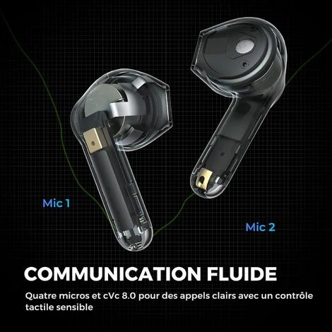 CADEAUX Écouteurs Bluetooth Sans Fil, SoundPEATS Air3 Bluetooth 5.2 TrueWireless Stereo Headphones Avec Aptx Adaptive Mic, In-Ear Induction Blanc 5 CADEAUX Écouteurs Bluetooth Sans Fil, SoundPEATS Air3 Bluetooth 5.2 TrueWireless Stereo Headphones Avec Aptx Adaptive Mic, In-Ear Induction Blanc – Image 3
