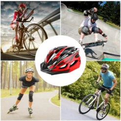 MAGICFOX Casque De Vélo Adulte Léger Réglable 57-62CM, Casque VTT Pour Hommes Femmes Avec Visière, Feux Arrière, 18 évents -Protection auditive et tête Soldes 2022 65747089 4