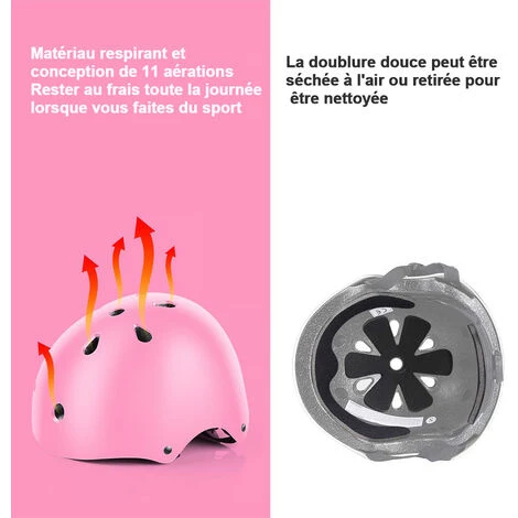 MAGICFOX Casque De Vélo Enfant Réglable Sets De Protection Pour Planche à Roulettes, Patins à Roulettes De Scooter Pour Enfants De 3 à 8 Ans 5 MAGICFOX Casque De Vélo Enfant Réglable Sets De Protection Pour Planche à Roulettes, Patins à Roulettes De Scooter Pour Enfants De 3 à 8 Ans – Image 3