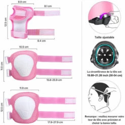 MAGICFOX Casque De Vélo Enfant Réglable Sets De Protection Pour Planche à Roulettes, Patins à Roulettes De Scooter Pour Enfants De 3 à 8 Ans 9 MAGICFOX Casque De Vélo Enfant Réglable Sets De Protection Pour Planche à Roulettes, Patins à Roulettes De Scooter Pour Enfants De 3 à 8 Ans -Protection auditive et tête Soldes 2022 65747101 4