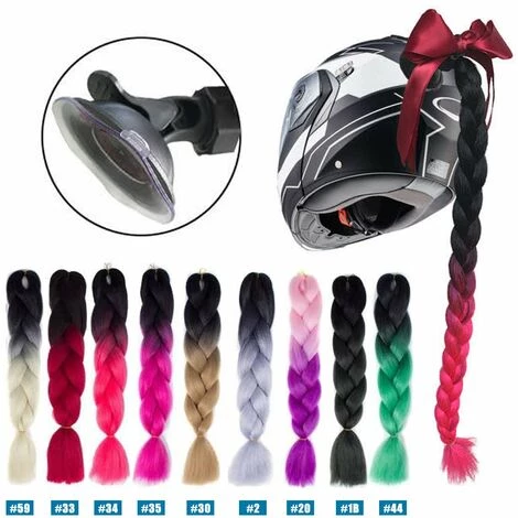 LIFCAUSAL Motos Gradient Rampe Casque Décorer Tresses Rétro Moto Casque Tresses 4 LIFCAUSAL Motos Gradient Rampe Casque Décorer Tresses Rétro Moto Casque Tresses – Image 2