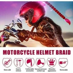 LIFCAUSAL Motos Gradient Rampe Casque Décorer Tresses Rétro Moto Casque Tresses 10 LIFCAUSAL Motos Gradient Rampe Casque Décorer Tresses Rétro Moto Casque Tresses -Protection auditive et tête Soldes 2022 65755611 4
