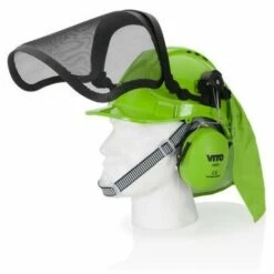 VITO GARDEN Casque De Sécurité VITO Protection Tous Travaux De Jardin Tonte Taille Et Débrousailleuse SNR 21DB Haute Protection