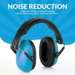 YEURIé Protection Auditive Et Réduction Du Bruit - Léger, Réglable Et Pliable - NRR 20 DB - Protection Auditive De Sécurité Pour Tir, Travail De Machines Lourdes Et De Chasse - Convient Aux Adultes Et Aux Enfants - Bleu, Bleu Clair., Grand -Protection auditive et tête Soldes 2022 65775194 3