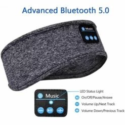 LUCKY-88 Cadeaux De Bandeau Bluetooth Pour Hommes Et Femmes - Cadeau Original Bandeau Musique Casque Masque De Nuit Pour Homme, Cadeau Créatif Bandeau Bluetooth Masque Pour Les Yeux Endormis Pour Femme, Cadeau De Noël Bandeau Masque De Sommeil -Protection auditive et tête Soldes 2022 65802767 3