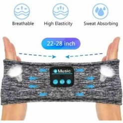 LUCKY-88 Cadeaux De Bandeau Bluetooth Pour Hommes Et Femmes - Cadeau Original Bandeau Musique Casque Masque De Nuit Pour Homme, Cadeau Créatif Bandeau Bluetooth Masque Pour Les Yeux Endormis Pour Femme, Cadeau De Noël Bandeau Masque De Sommeil -Protection auditive et tête Soldes 2022 65802767 4