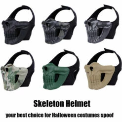 LITZEE WoSporT WST Mask System Skeleton Casque Casques D'extérieur Noir - Le Noir Casques -Protection auditive et tête Soldes 2022 65811816 4