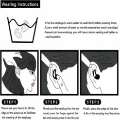 KAEJYIUT Bouchons D'Oreille Pour Dormir,Bouchon D'oreille Anti Bruit En Silicone,Bouchon Doux D'oreille Imperméables ,Protection Auditive Bouchons D'Oreille,pour Ronfler,Voyager, étudier (Blanche) 9 KAEJYIUT Bouchons D'Oreille Pour Dormir,Bouchon D'oreille Anti Bruit En Silicone,Bouchon Doux D'oreille Imperméables ,Protection Auditive Bouchons D'Oreille,pour Ronfler,Voyager, étudier (Blanche) -Protection auditive et tête Soldes 2022 65875481 3