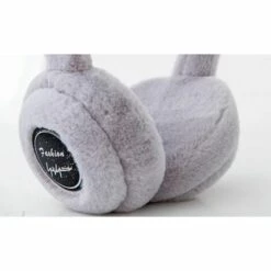 BF Hiver Chaud Cache-oreilles Pliable Réglable Lavable En Peluche Bandeau Cache-oreilles Pour Femmes Enfants Filles Garçons Gris -Protection auditive et tête Soldes 2022 65911823 3