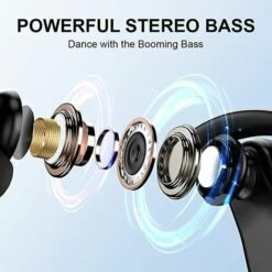 BENOBBY KIDS Écouteurs Sans Fil, écouteurs Sans Fil Sport Bluetooth 5.1 Dans L'oreille Avec Double Micro, écouteurs Sans Fil 40H Avec Suppression Du Bruit Des Basses Profondes IP7 étanches, Affichage LED -Protection auditive et tête Soldes 2022 65975514 3