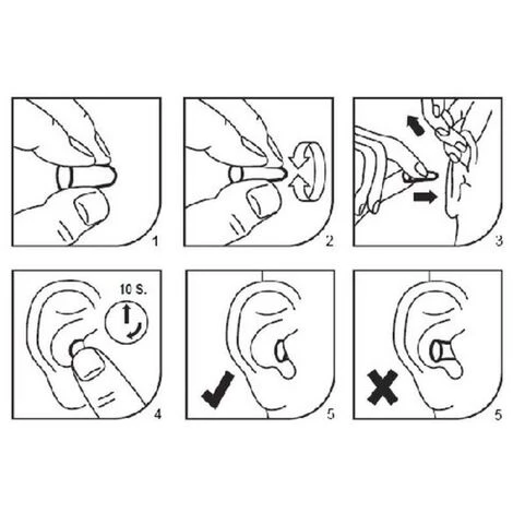 BRICOMARTEAU Bouchons Pour Les Oreilles 3M 5 Pcs Orange (Reconditionné A+) 4 BRICOMARTEAU Bouchons Pour Les Oreilles 3M 5 Pcs Orange (Reconditionné A+) – Image 2