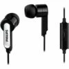 BRICOMARTEAU Casques Avec Microphone Philips Noir Silicone