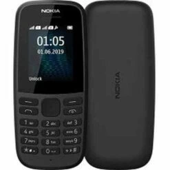 BRICOMARTEAU Téléphone Portable Pour Personnes âgées Nokia 105 1,8" QQVGA Noir