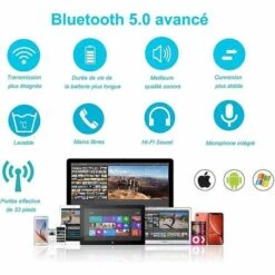 Cisea Écouteurs De Sommeil Sans Fil Bluetooth V5.0 Bandeau Casque Haut-parleurs Stéréo Hd Ultra-minces Intégrés Adaptés Au Sommeil Latéral -Protection auditive et tête Soldes 2022 66352267 4