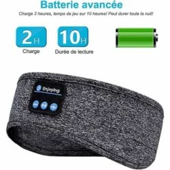 Cisea Écouteurs De Sommeil Sans Fil Bluetooth V5.0 Bandeau Casque Haut-parleurs Stéréo Hd Ultra-minces Intégrés Adaptés Au Sommeil Latéral -Protection auditive et tête Soldes 2022 66352267 5