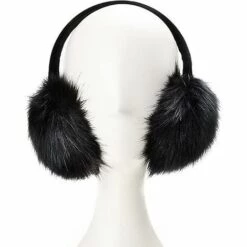 ZHUOXUAN Cache-oreilles Réglables En Fausse Fourrure Pour Femmes Et Filles - Cache-oreilles En Peluche (noir) -Protection auditive et tête Soldes 2022 66356058 5