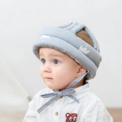 Casques De Sécurité Pour Bébé Chapeaux Antichute Pour Bébé Casquettes En Coton Ajustables Pouvant Protéger La Tête Adaptées Aux Enfants De 0 à 3 Ans,-Adélala