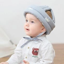 Casques De Sécurité Pour Bébé Chapeaux Antichute Pour Bébé Casquettes En Coton Ajustables Pouvant Protéger La Tête Adaptées Aux Enfants De 0 à 3 Ans,-Adélala -Protection auditive et tête Soldes 2022 66378534 4