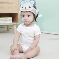 Bébé Casque De Sécurité, Enfants En Bas âge Infantile Anti-Collision Casquette De Protection De La Tête, Harnais Réglables Protecteur De La Tête Sans Bosses Tête Coussin De Sécurité Casque(Petit Ours),-Adélala -Protection auditive et tête Soldes 2022 66383418 3
