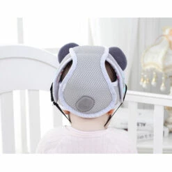 Bébé Casque De Sécurité, Enfants En Bas âge Infantile Anti-Collision Casquette De Protection De La Tête, Harnais Réglables Protecteur De La Tête Sans Bosses Tête Coussin De Sécurité Casque(Petit Ours),-Adélala -Protection auditive et tête Soldes 2022 66383418 4