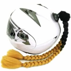 FUIENKO Tresses Pour Casque De Moto Pour Femme, 24 Pouces, Double Queue De Cheval, Avec Ventouse Torsadée, Nouvelle Collection,B49 (No Helmet) -Protection auditive et tête Soldes 2022 66411673 3