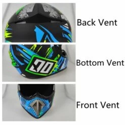 FUIENKO Casque De Moto Intégral Pour Motocross, Accessoire De Sécurité, Pour Vélo Électrique, VTT, Café Racer, ATV,NO10,XL,Fédération De Russie -Protection auditive et tête Soldes 2022 66413210 3