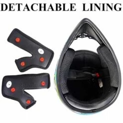 FUIENKO Casque De Moto Intégral Pour Motocross, Accessoire De Sécurité, Pour Vélo Électrique, VTT, Café Racer, ATV,NO10,XL,Fédération De Russie -Protection auditive et tête Soldes 2022 66413210 4