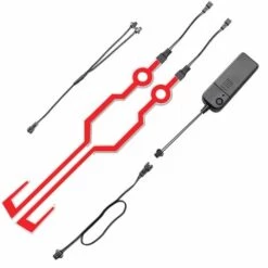 FUIENKO Bande Autocollante Réfléchissante LED Pour Casque De Moto, Lumière Froide, Décoration Imperméable Modifiée,Blue,CHINA -Protection auditive et tête Soldes 2022 66413285 5