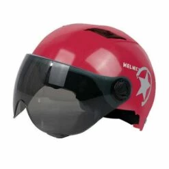 FUIENKO Casque De Moto, De Scooter, Respirant, Pour L'extérieur, Casquette De Cyclisme Avec Patch D'avertissement Réfléchissant De Sécurité,red,Fédération De Russie